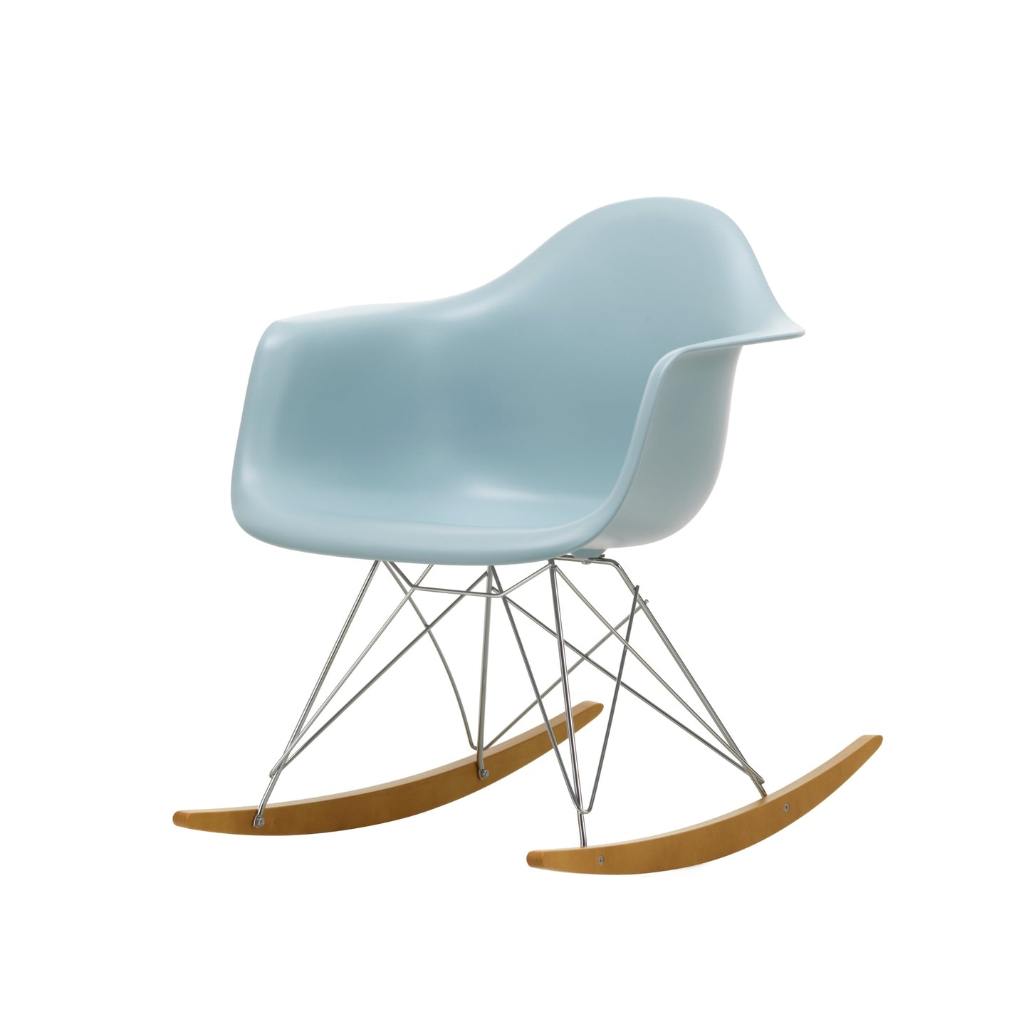 Vitra Eames RAR keinutuoli jäänharmaa/vaahtera
