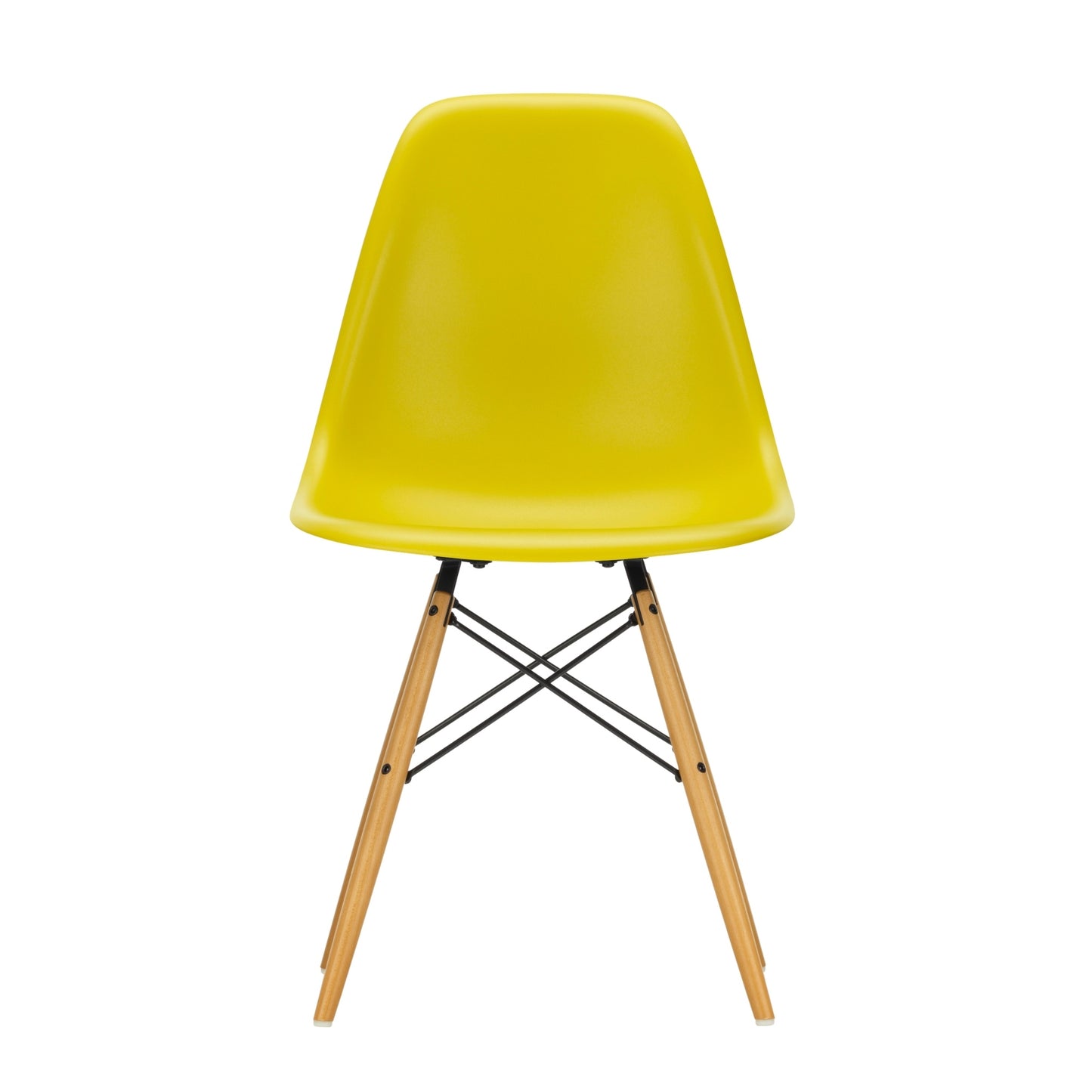 Vitra Eames DSW tuoli sinapinkeltanen/vaahtera