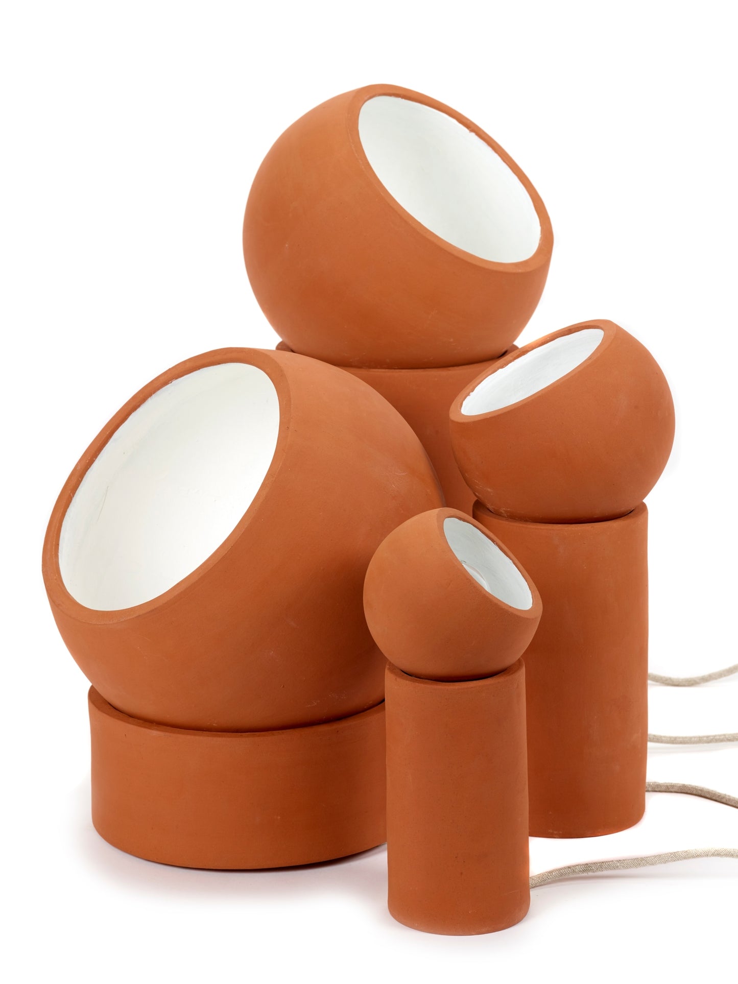 Serax Terra Light M pöytävalaisin terrakotta