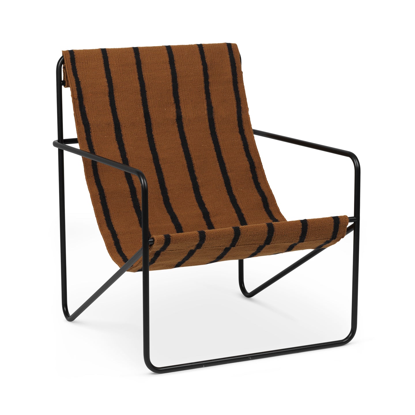 Ferm Living Desert lepotuoli musta/stripe