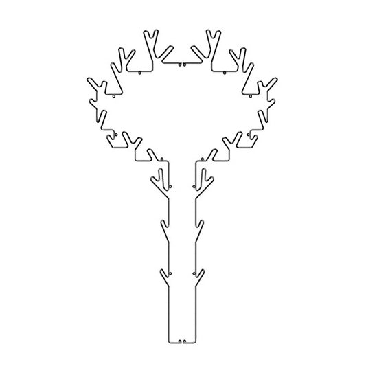 Maze Tree seinänaulakko musta