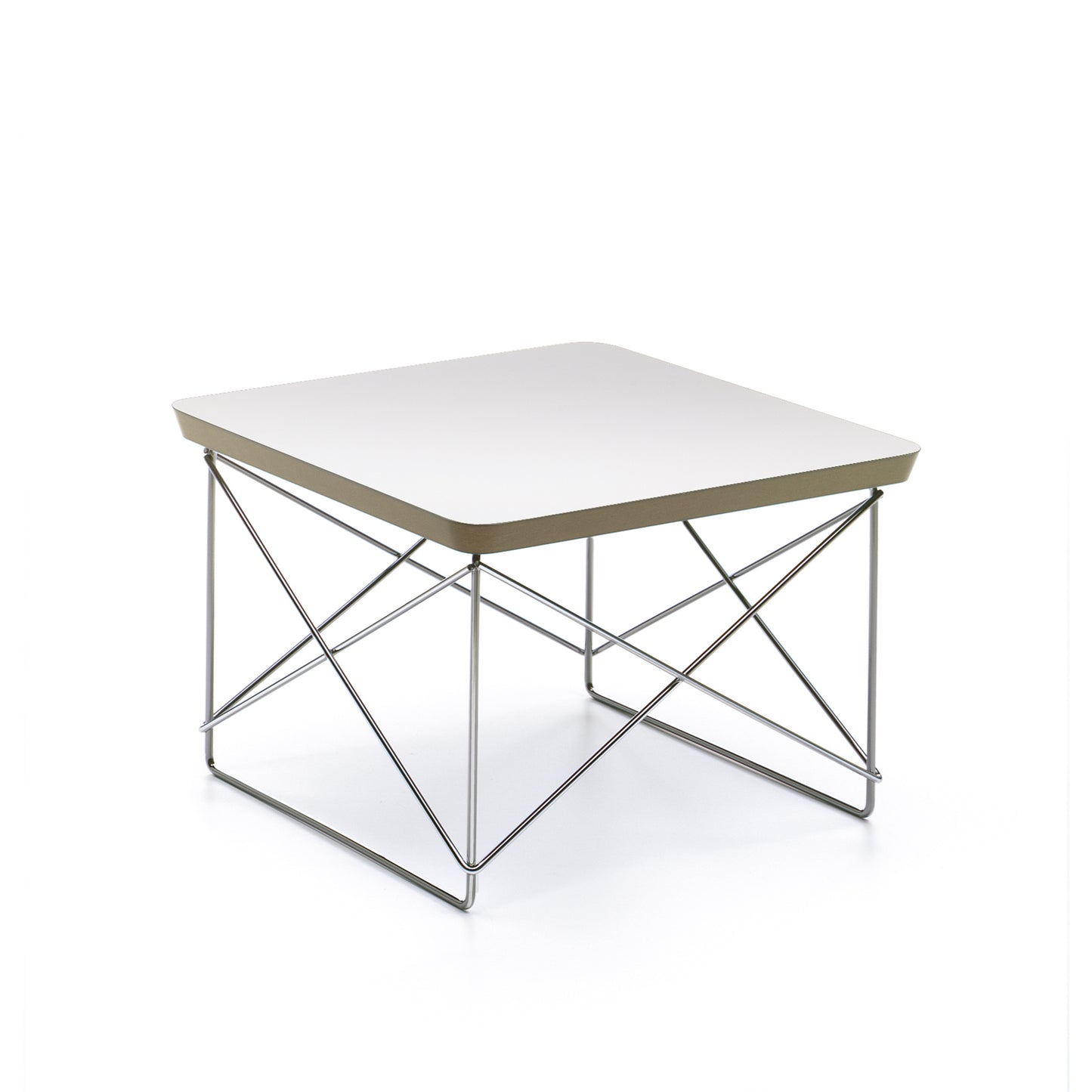 Vitra Eames LTR Occasional pöytä valkoinen/kromi