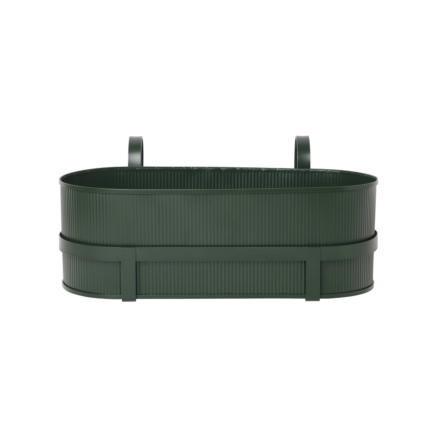 Ferm Living Bau Balcony Box tummanvihreä