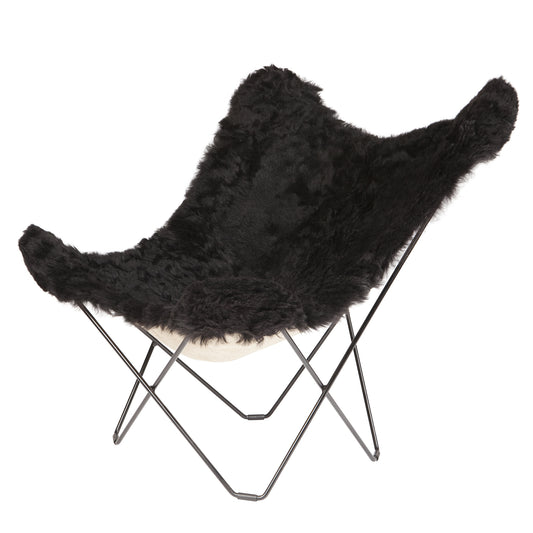 Cuero Iceland Mariposa Shorn musta