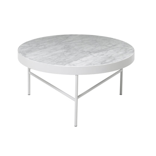 Ferm Living Marble L sohvapöytä valkoinen marmori