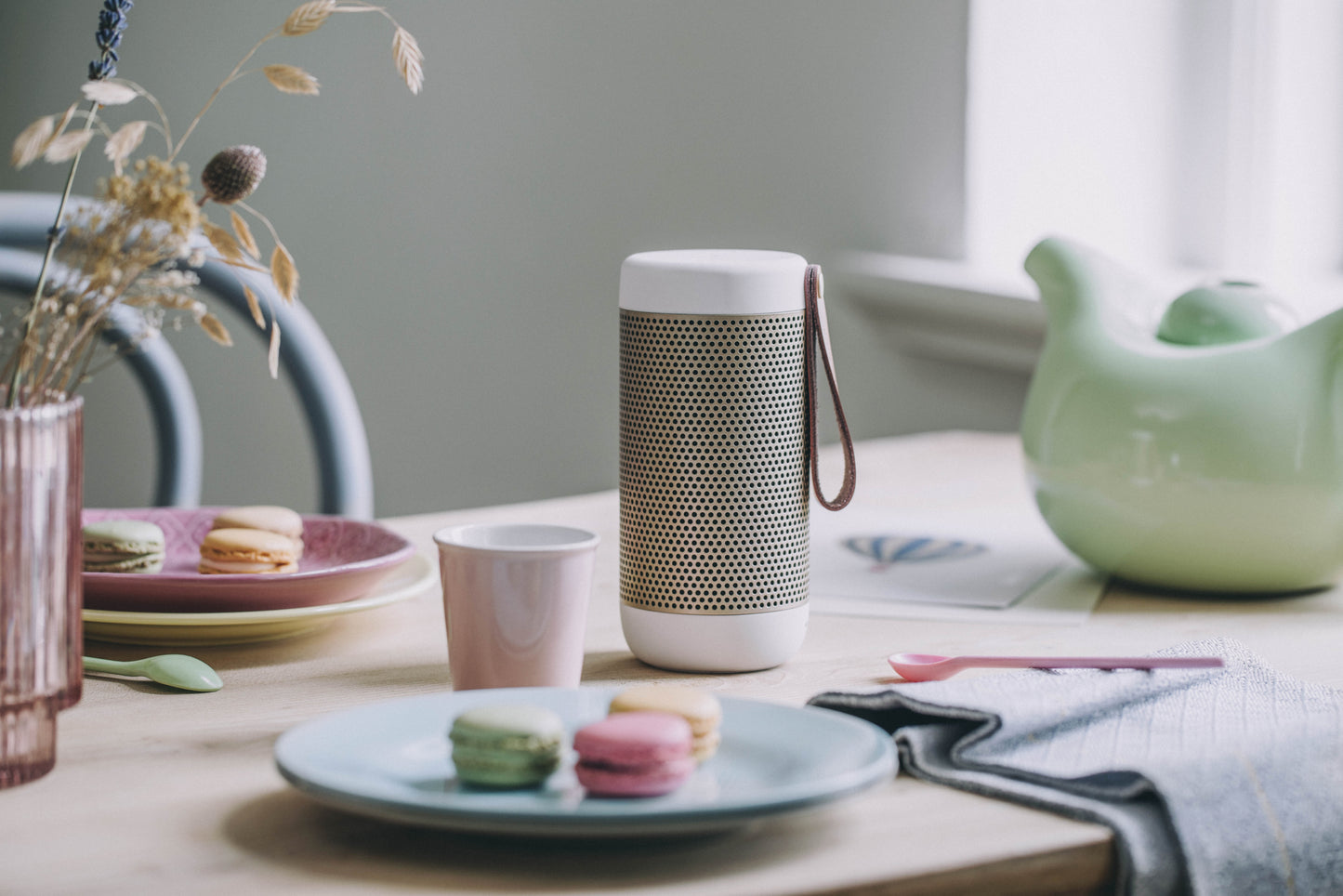 KREAFUNK aCOUSTIC Bluetooth-kaiutin valkoinen