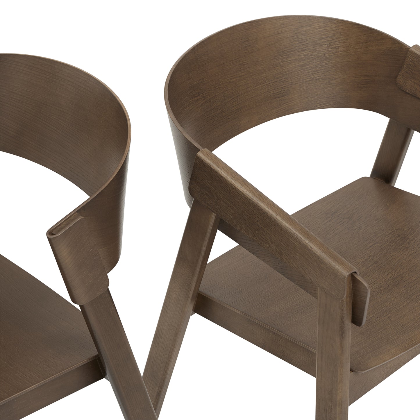Muuto Cover käsinojatuoli tummanruskea