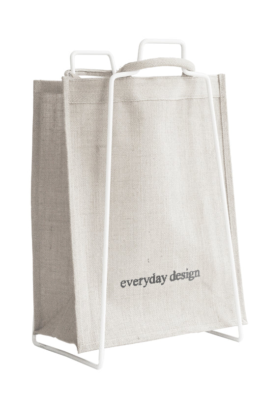 Everyday Design Helsinki juuttikassi valkoinen