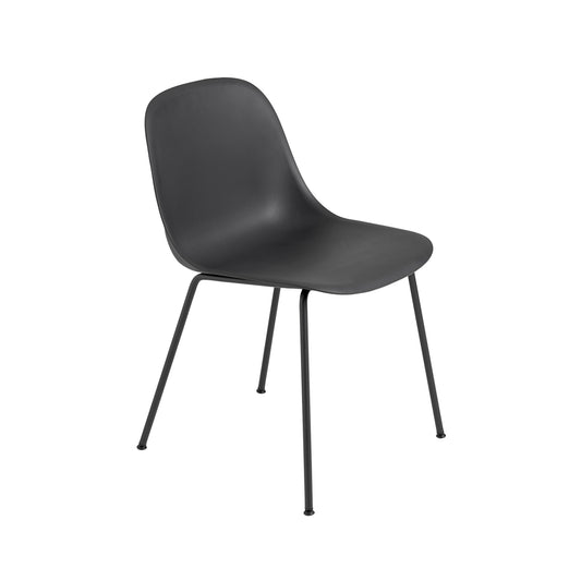 Muuto Fiber tuoli, teräsjalat, musta