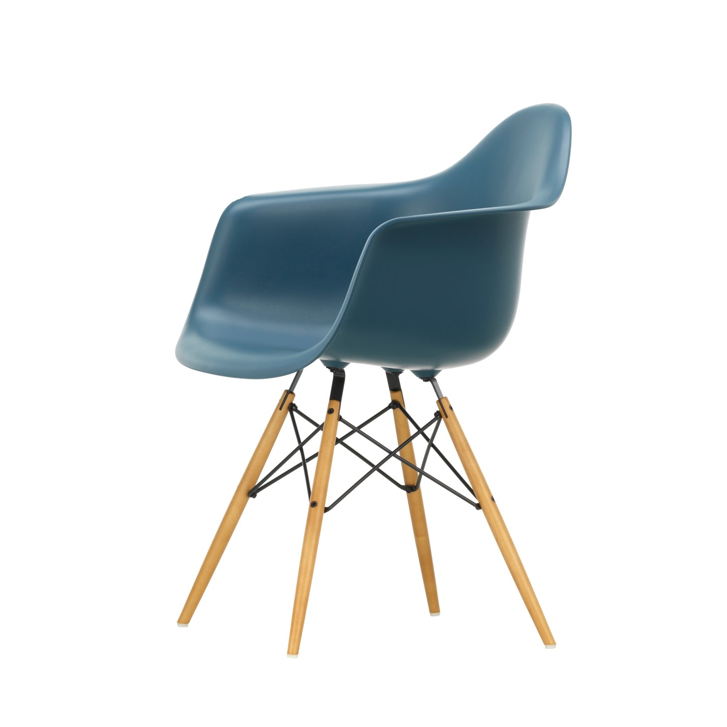Vitra Eames DAW tuoli sininen/vaahtera