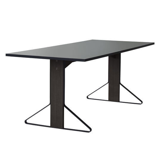 Artek Kaari REB 001 pöytä harmaa linoleum/musta tammi