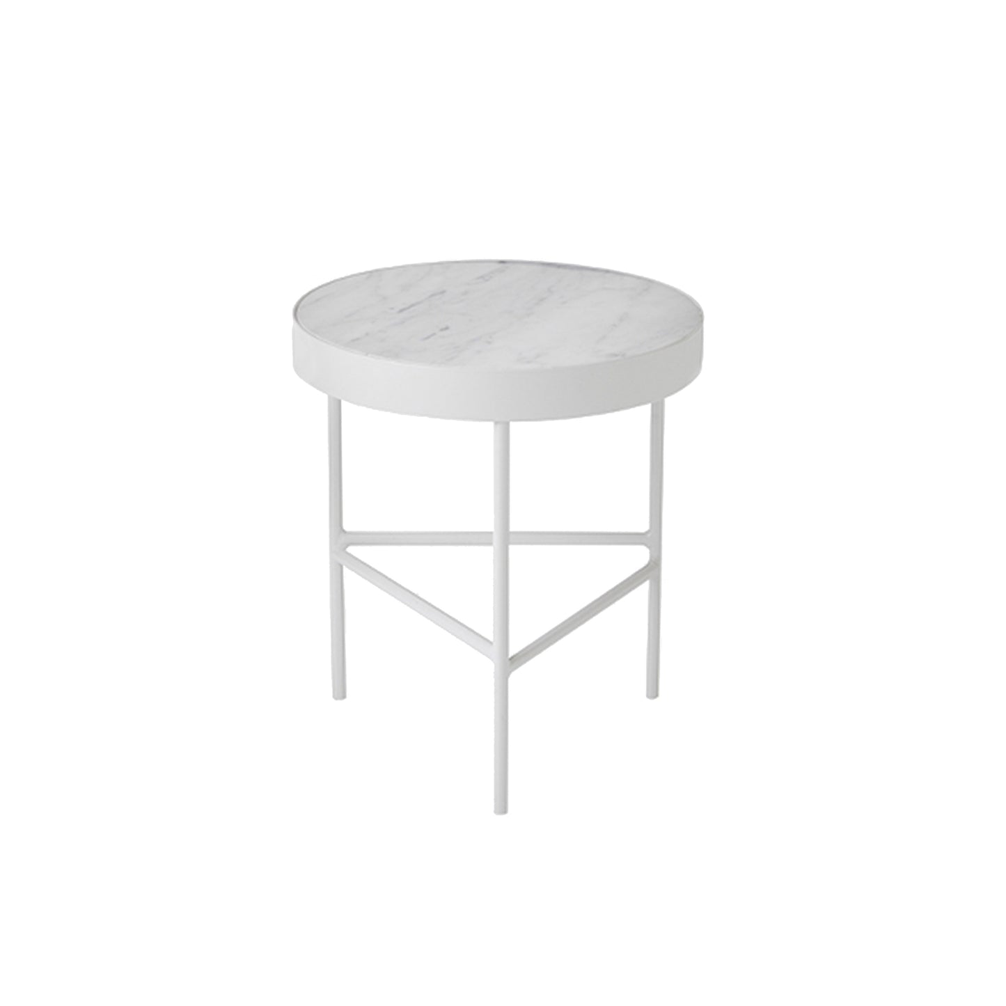 Ferm Living Marble M sivupöytä valkoinen marmori