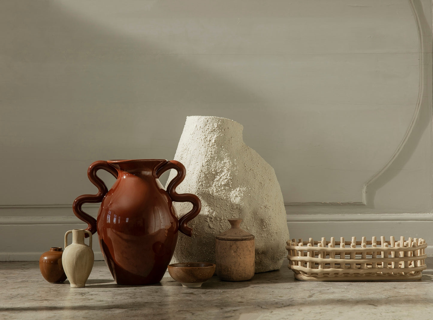 Ferm Living Verso maljakko terracotta