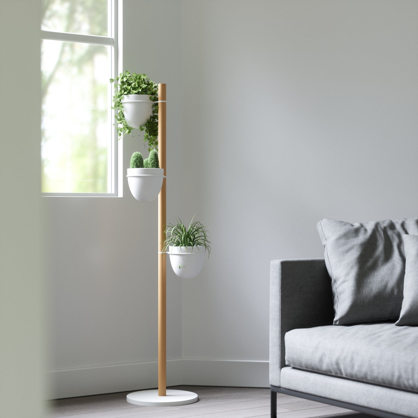 Umbra Floristand ruukkuteline valkoinen/natural