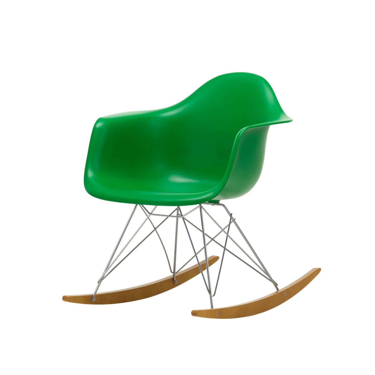 Vitra Eames RAR keinutuoli vihreä/vaahtera