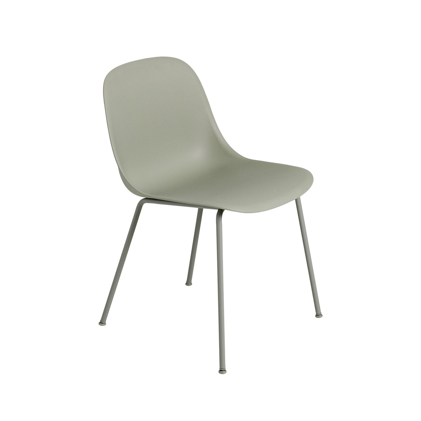 Muuto Fiber tuoli, teräsjalat, vihreä