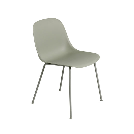 Muuto Fiber tuoli, teräsjalat, vihreä