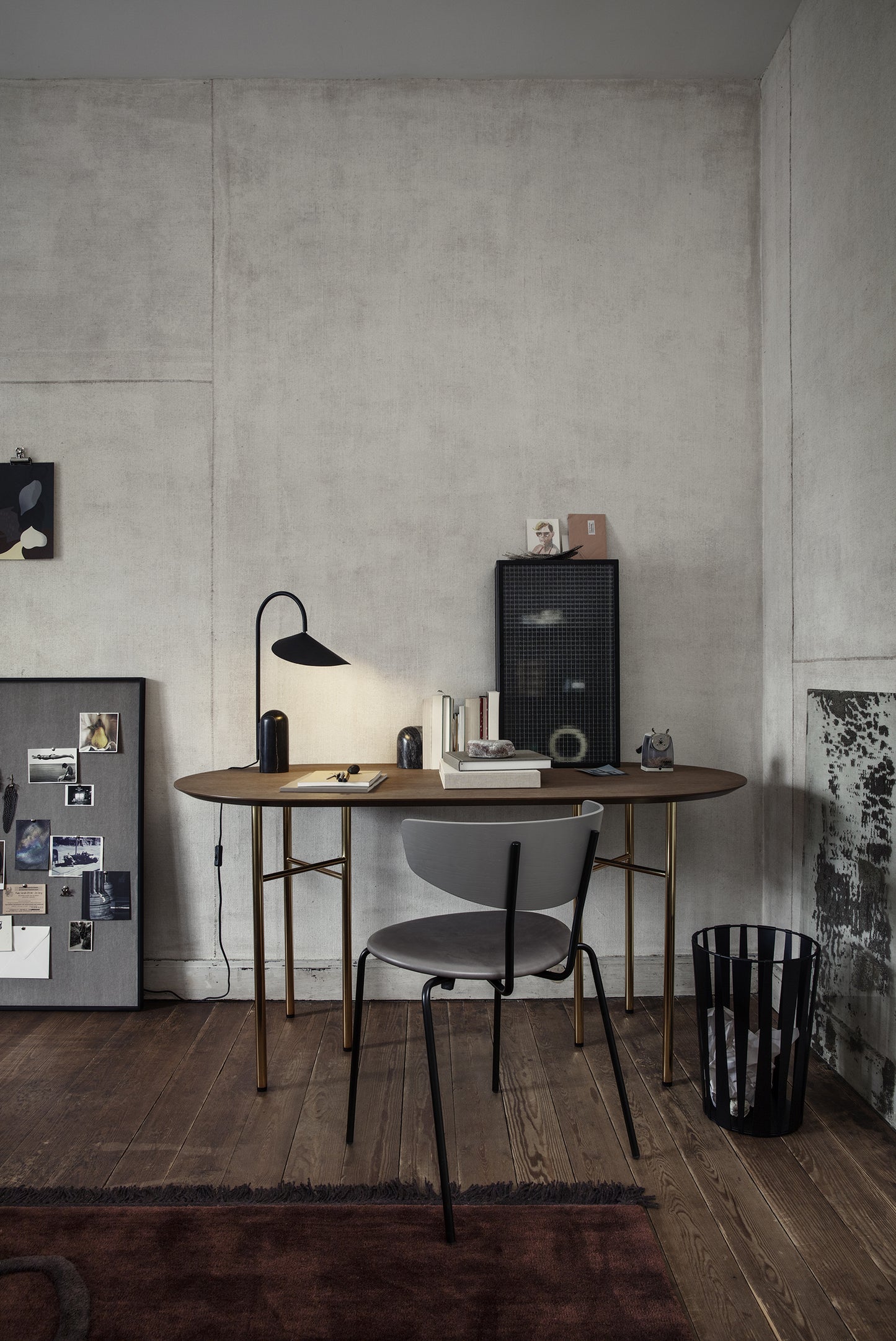 Ferm Living Scenery muistitaulu leveä musta