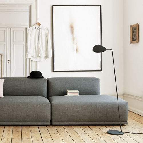 Muuto Leaf lattiavalaisin harmaa