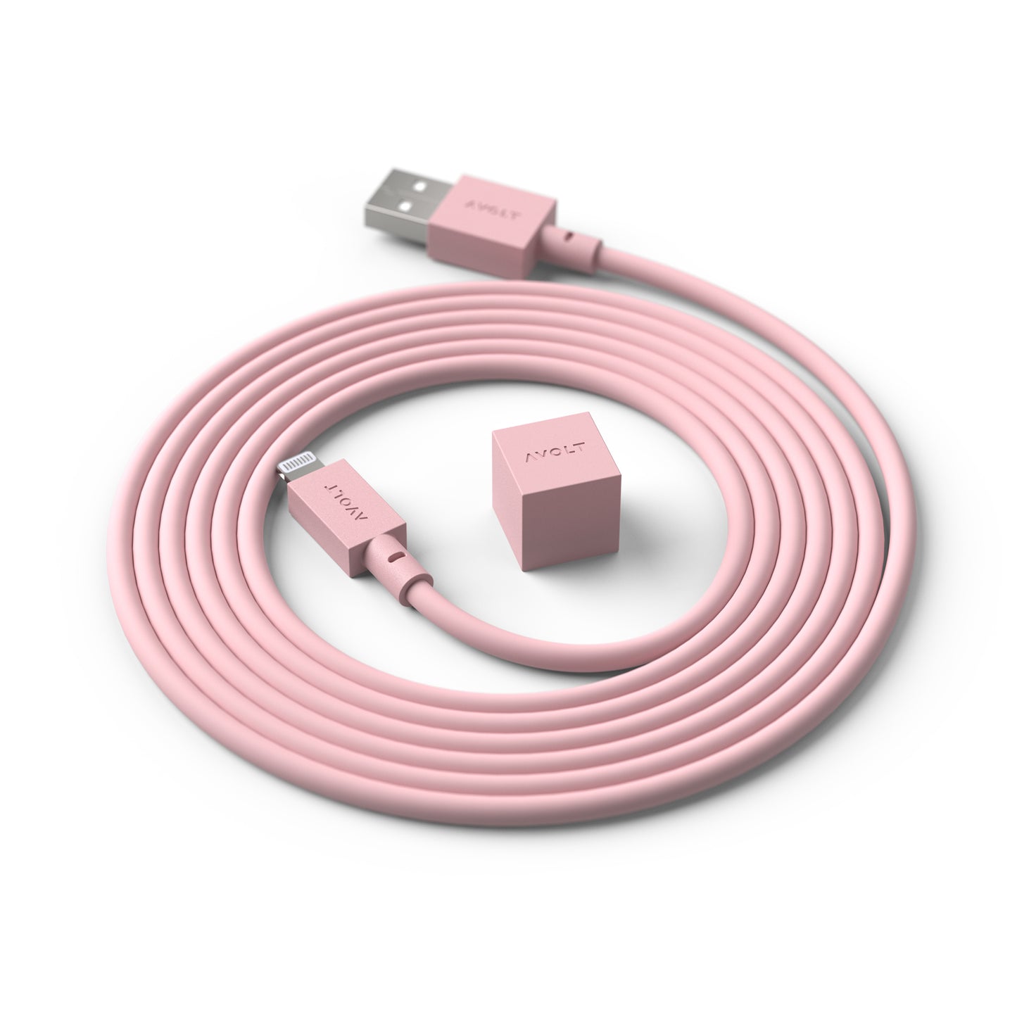 Avolt Cable 1 USB vaaleanpunainen