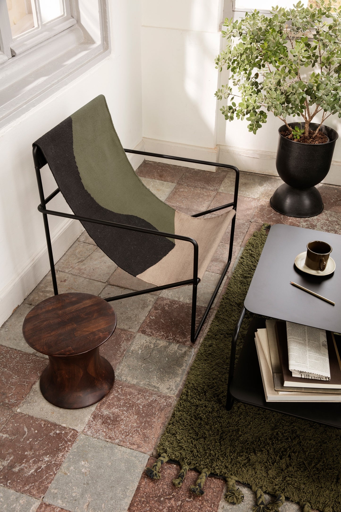 Ferm Living Spin jakkara ruskea