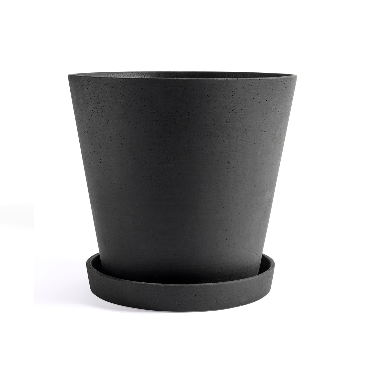 HAY Flowerpot XXXL ruukku+lautanen musta