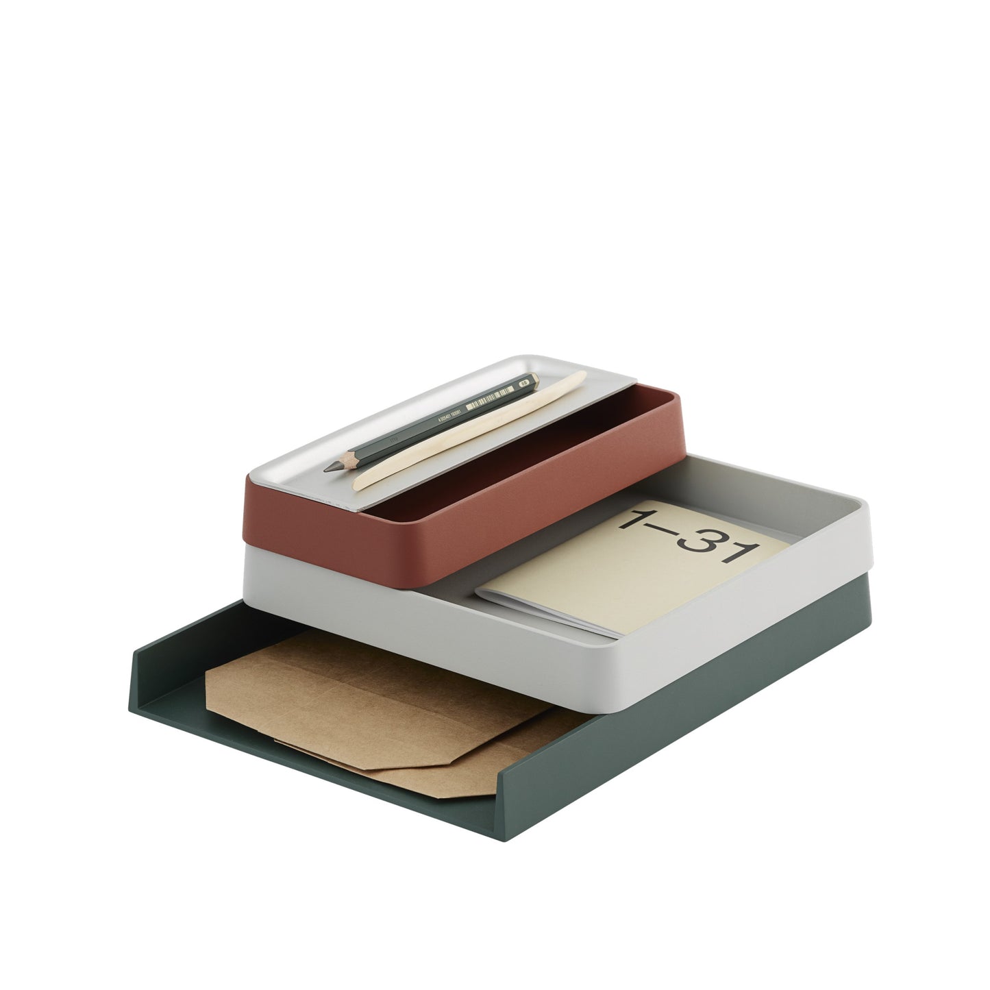 Muuto Arrange tarjotin 32x25 tummanvihreä