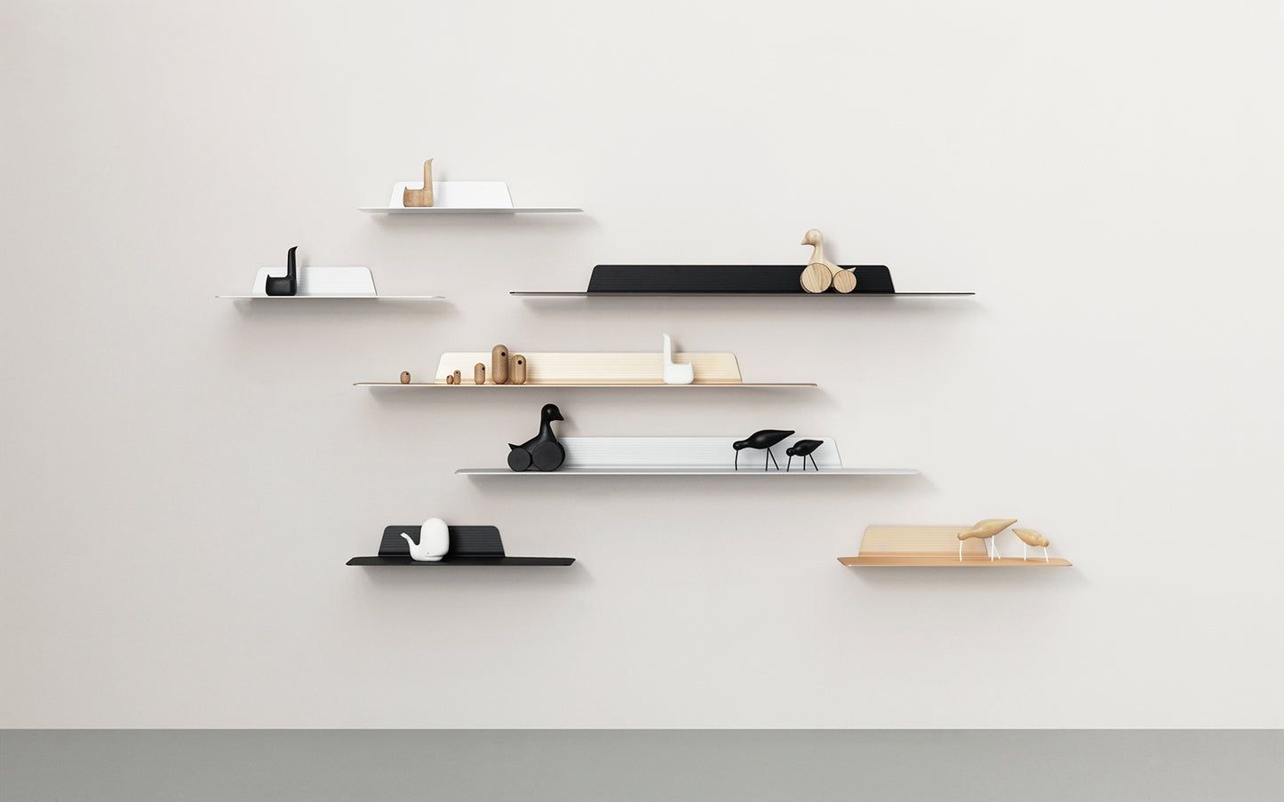 Normann Copenhagen Shorebird L saarni/musta metalli