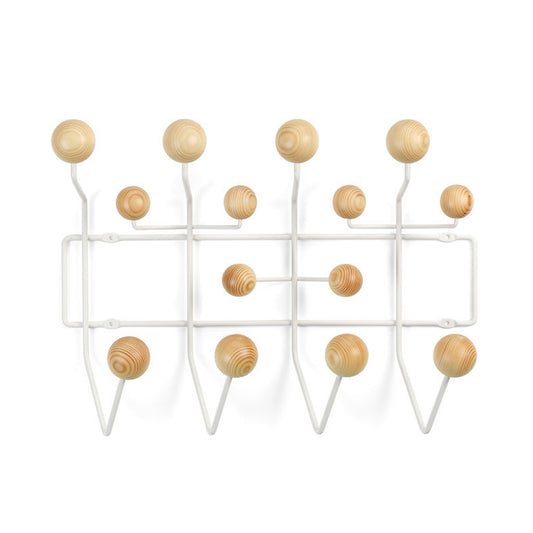 Vitra Eames Hang It All naulakko valkoinen/mänty