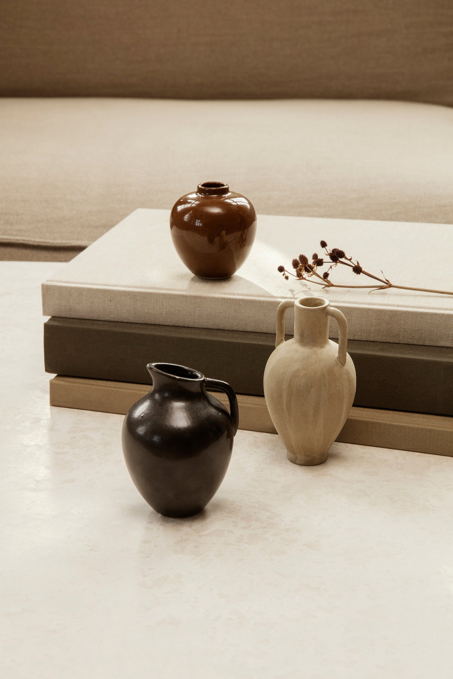 Ferm Living Ary L mini maljakko hiekka