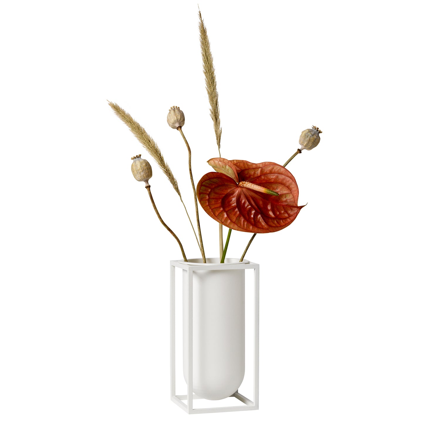 By Lassen Kubus Lily maljakko valkoinen