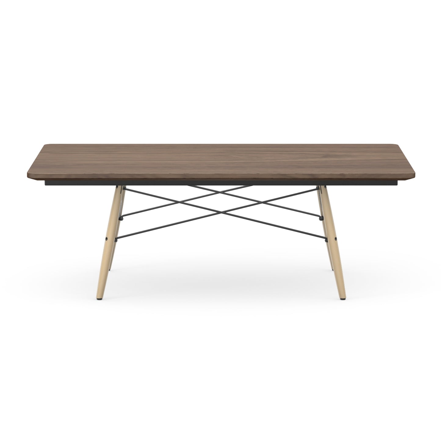 Vitra Eames sohvapöytä 114x76 saarni/pähkinä