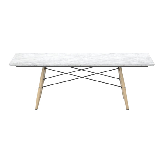 Vitra Eames sohvapöytä 114x76 saarni/valkoinen marmori