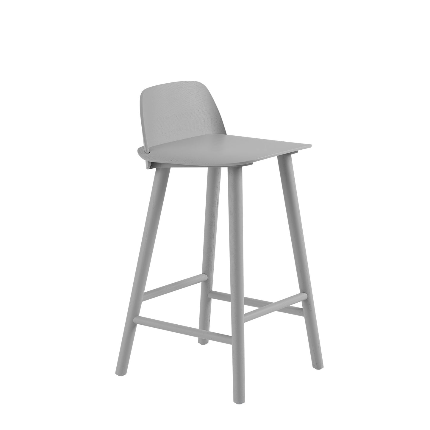 Muuto Nerd matala baarituoli harmaa