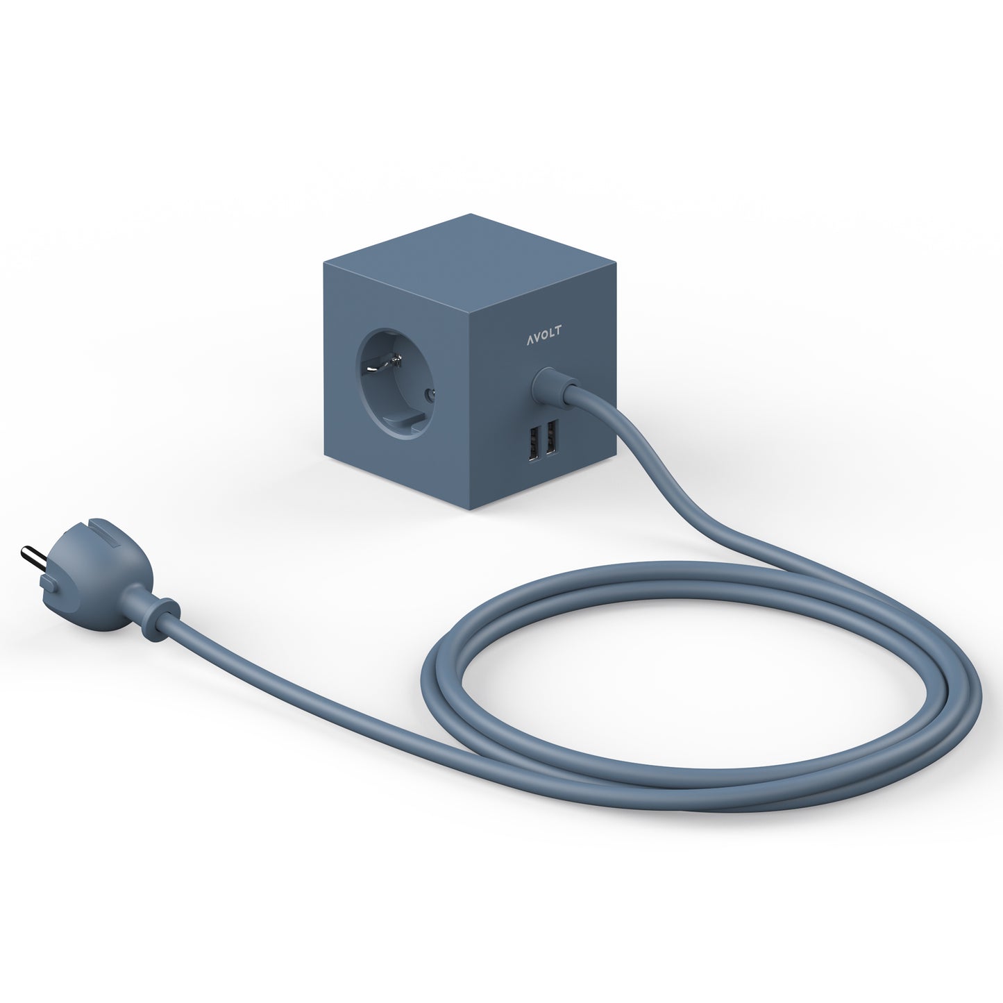 Avolt Square 1 USB jatkojohto sininen