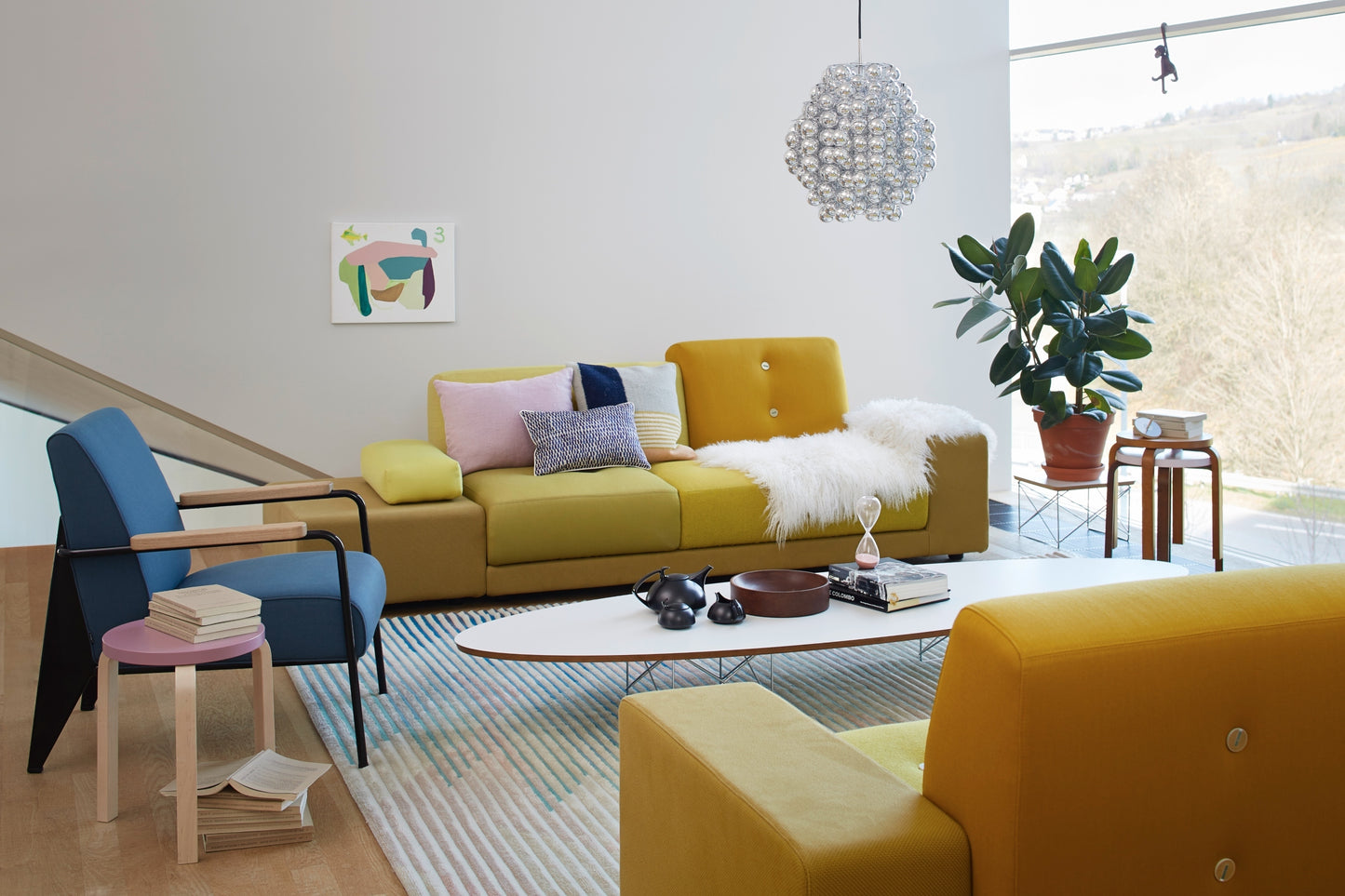 Vitra ETR sohvapöytä valkoinen/kromi