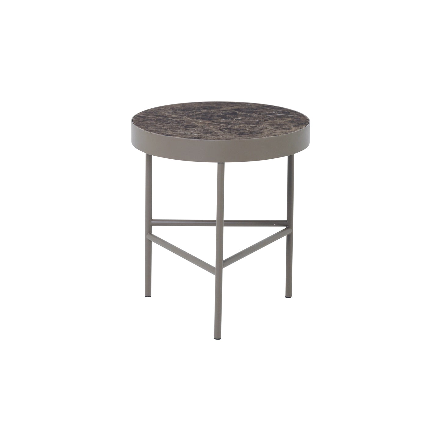 Ferm Living Marble M sivupöytä ruskea marmori
