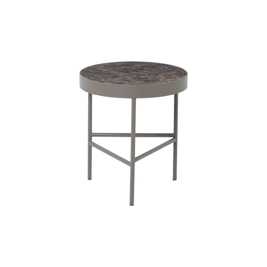 Ferm Living Marble M sivupöytä ruskea marmori