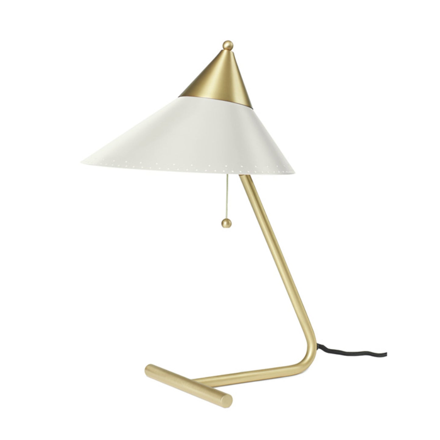 Warm Nordic Brass Top pöytävalaisin valkoinen