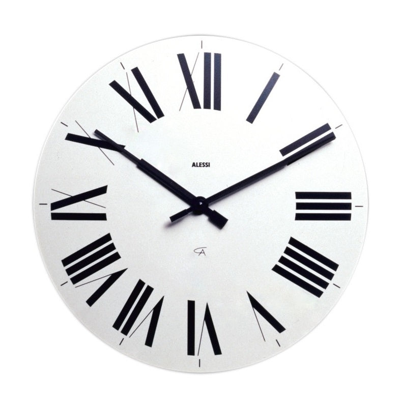 Alessi Firenze seinäkello valkoinen