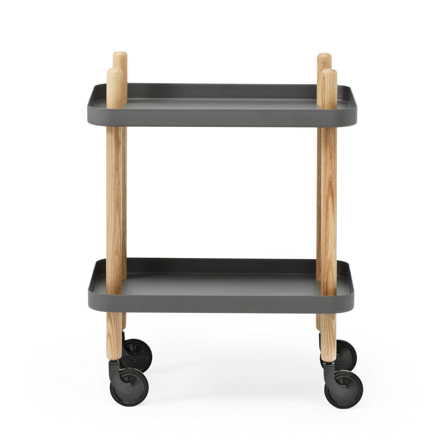 Normann Copenhagen Block tarjoiluvaunu tummanharmaa