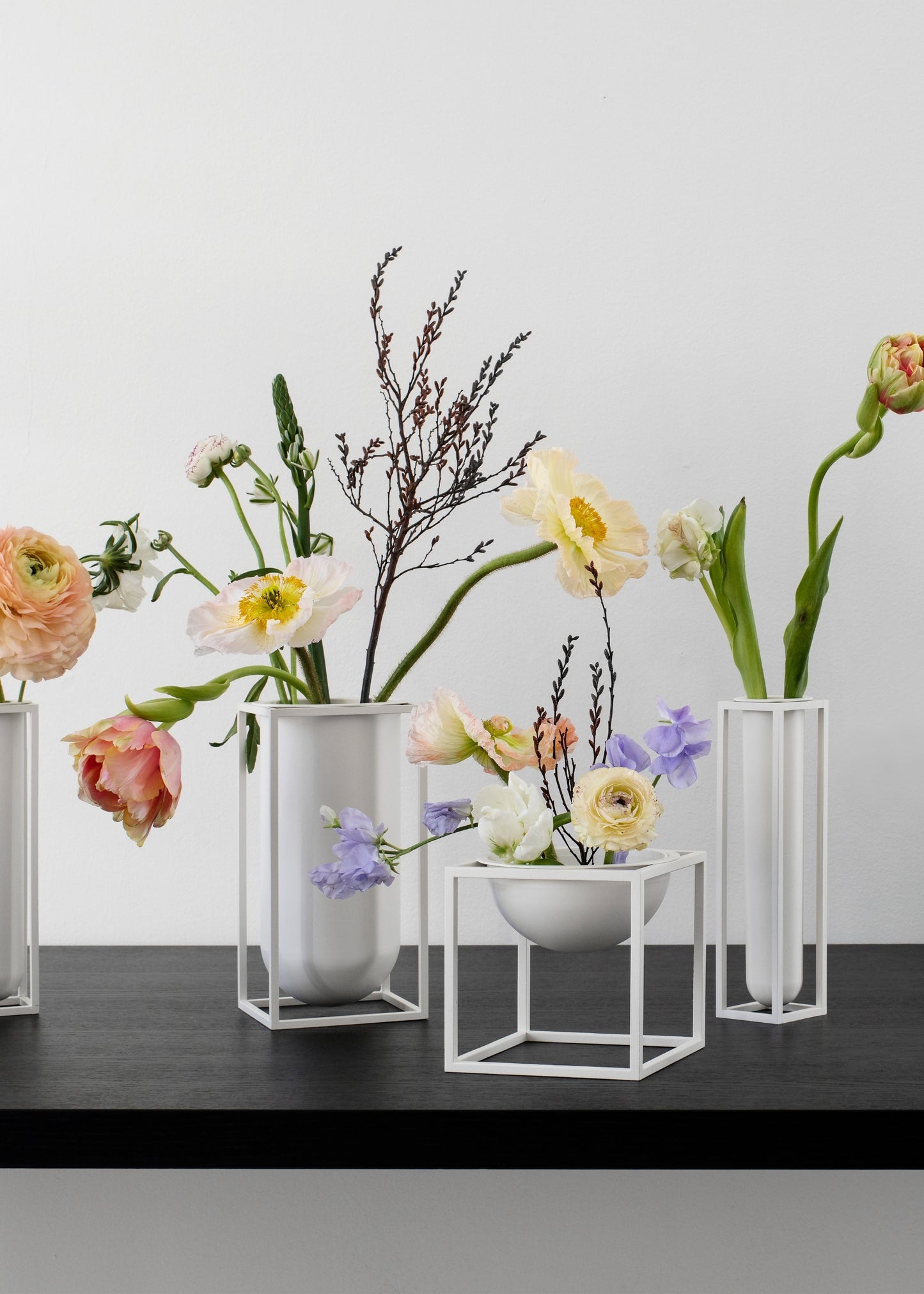 By Lassen Kubus Flora maljakko valkoinen