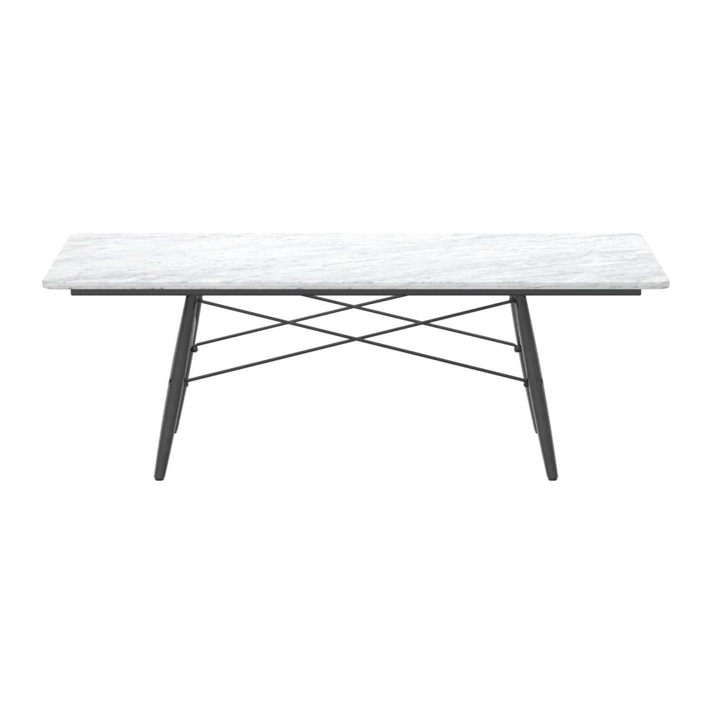 Vitra Eames sohvapöytä 114x76 musta/valkoinen marmori