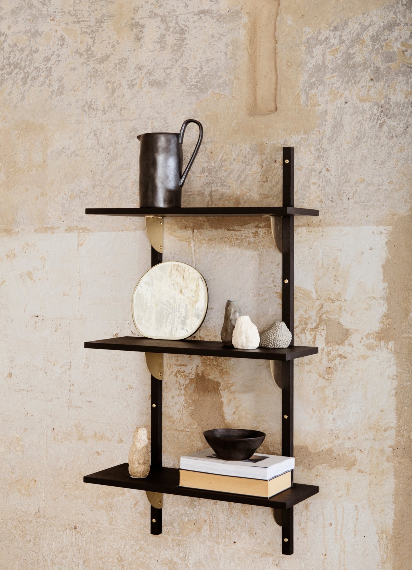 Ferm Living Vulca mini maljakko kiiltävä beige