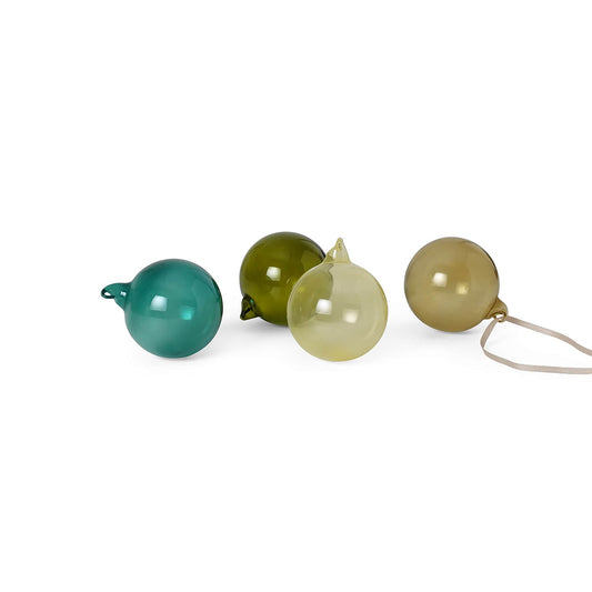 Ferm Living lasikoristeet M 4kpl tumma