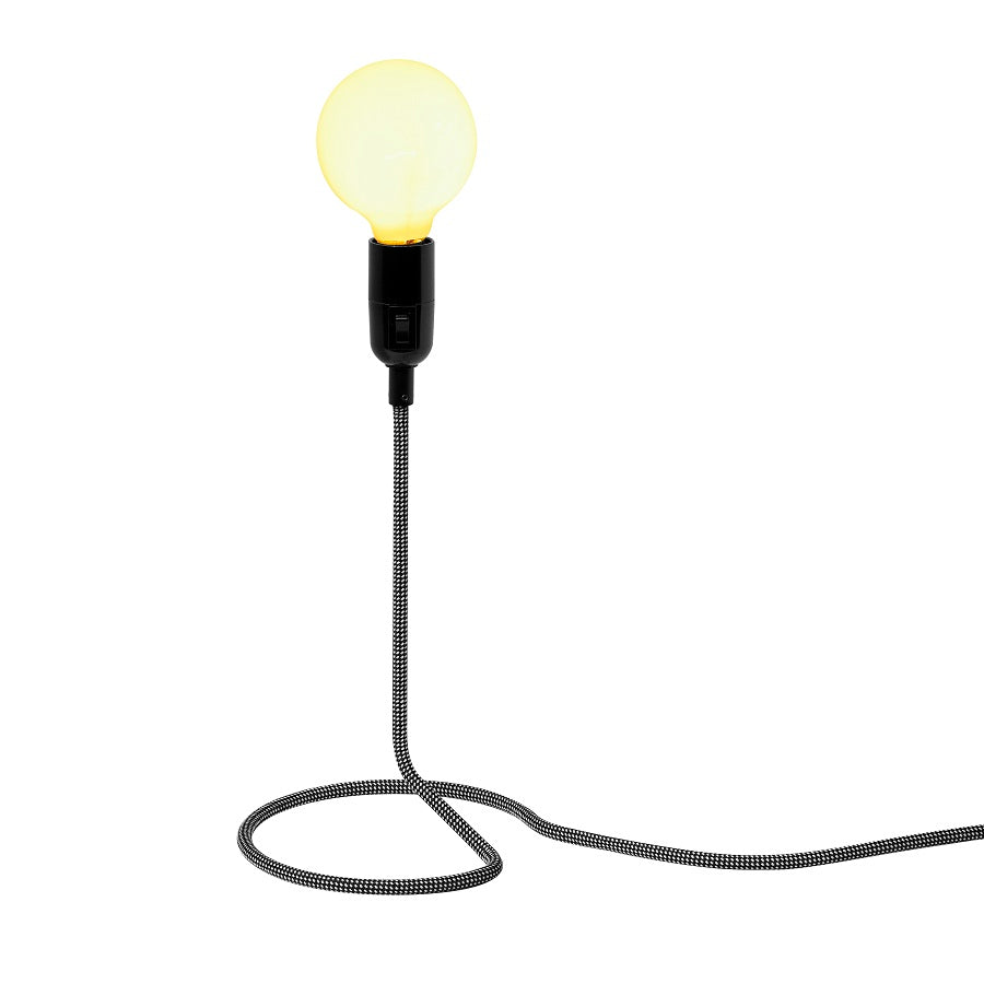 Design House Stockholm Cord lamp mini musta/valkoinen