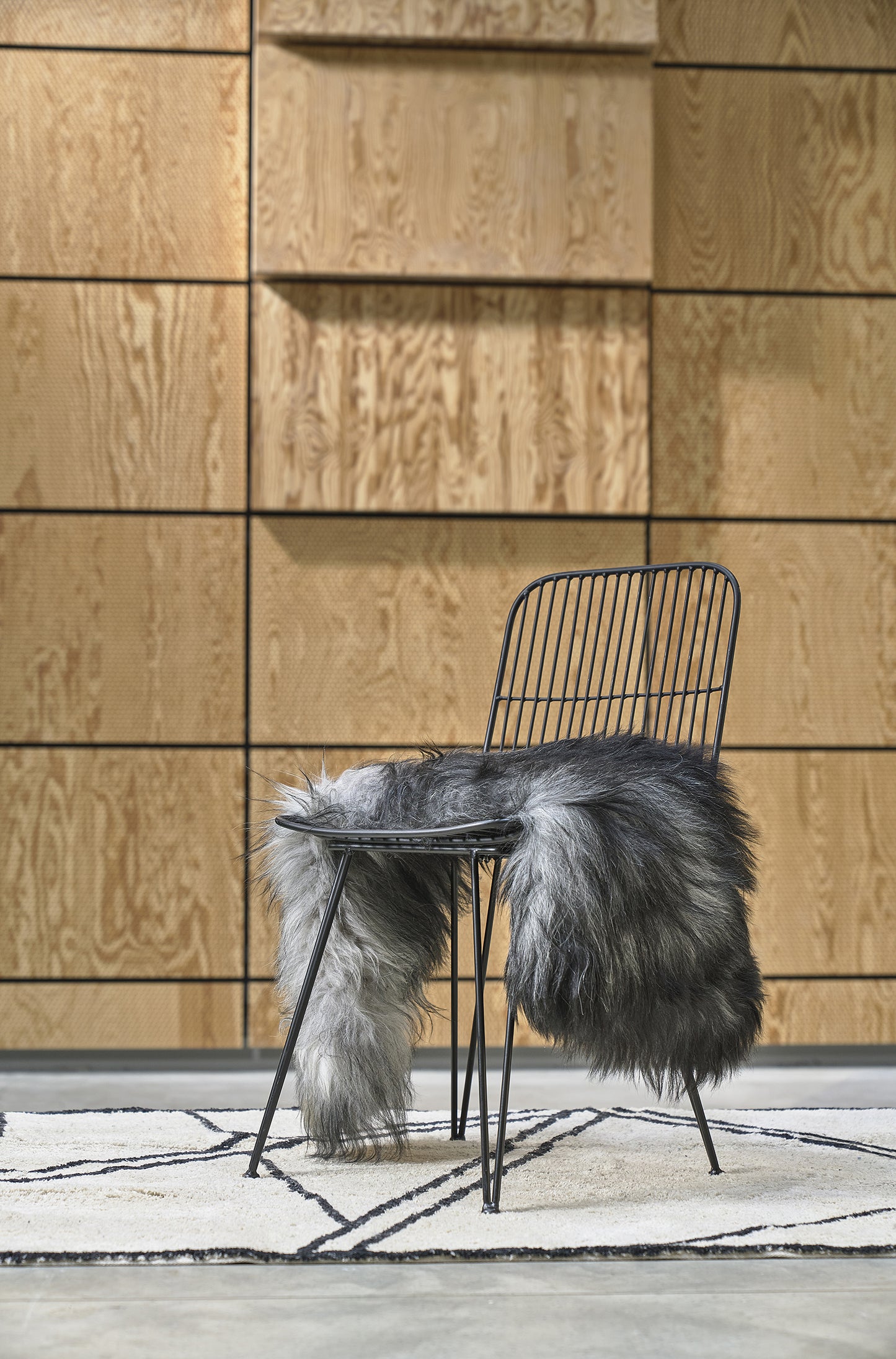 Villa Collection matto 120x180 luonnonväri/musta