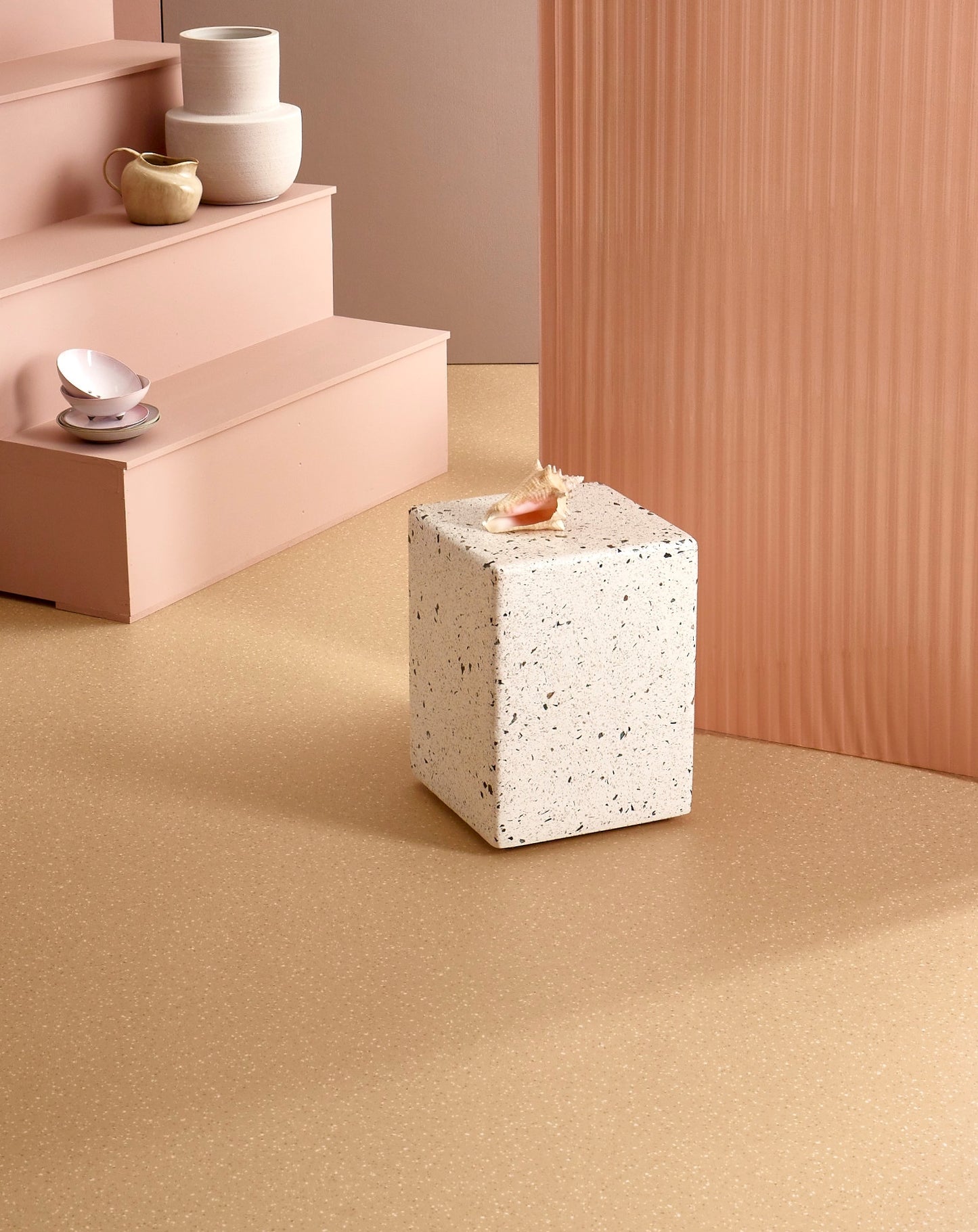 Serax Terrazzo sivupöytä 40x40 valkoinen