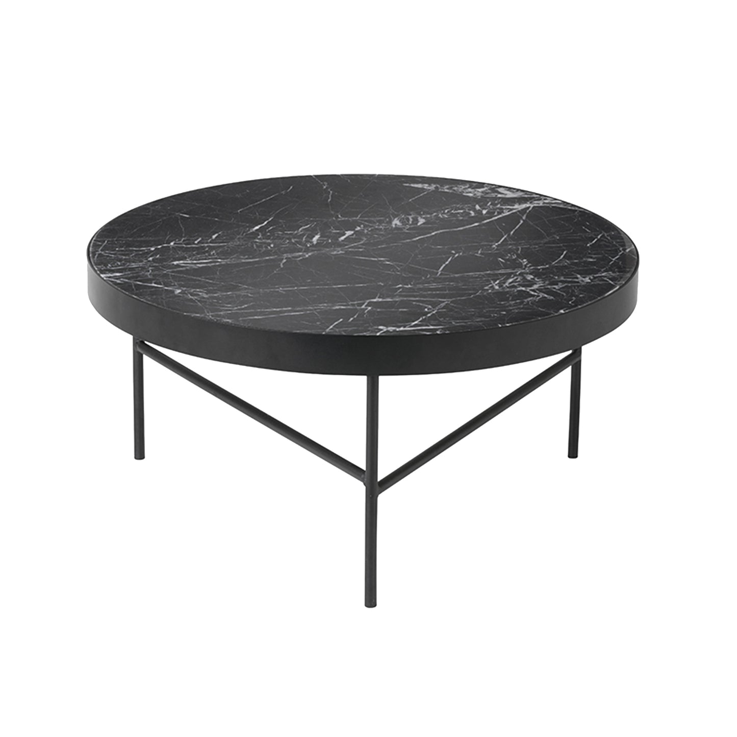 Ferm Living Marble L sohvapöytä musta marmori