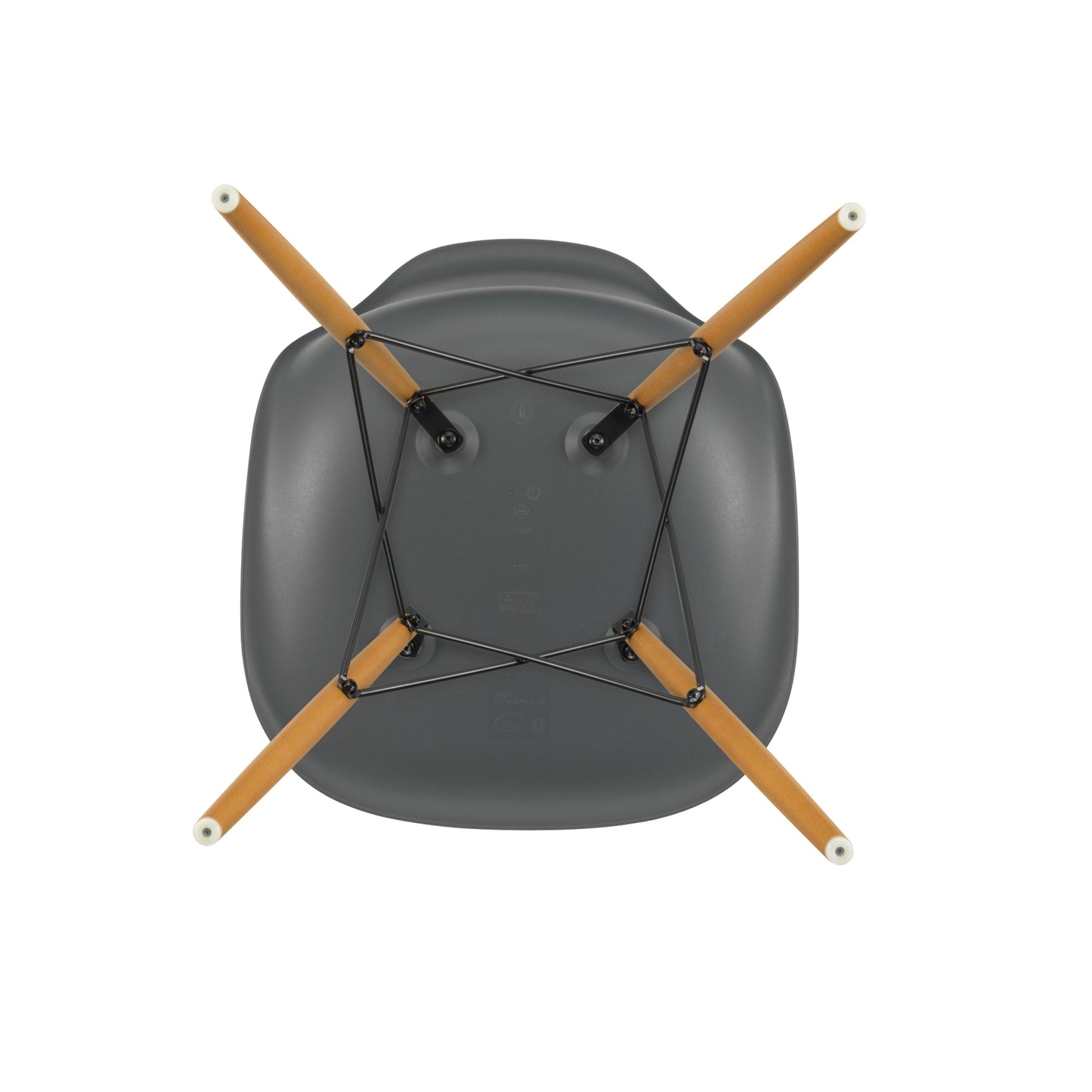 Vitra Eames DSW tuoli harmaa/vaahtera